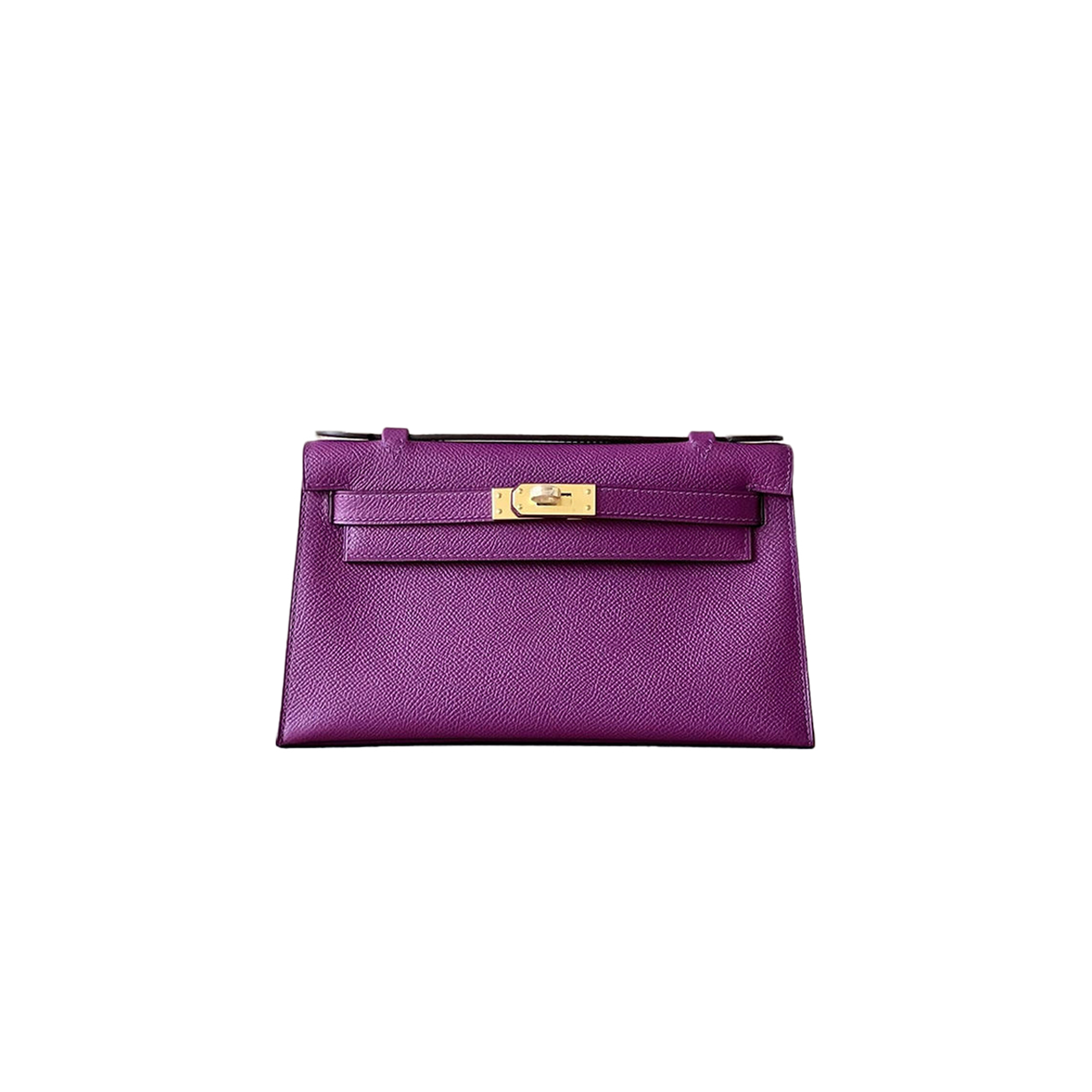 HERMES MINI KELLY FIRST GENERATION EPSOM ANEMONE PURPLE (22*14*7cm) 